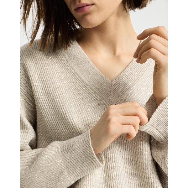 Beige Knitwear