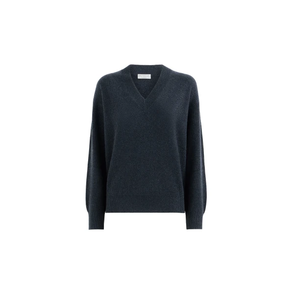 Sparkling cashmere cardigan in Blue