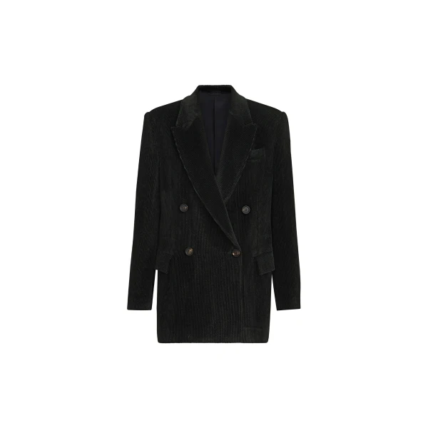 Sparkling corduroy blazer in Black