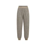 Brunello Cucinelli Sparkling houndstooth trousers in Light Brown | Pants | Coveti