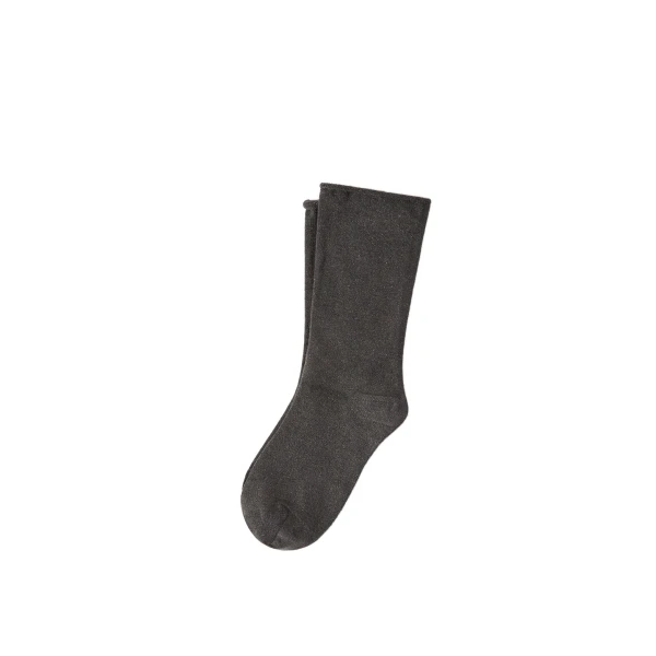 Sparkling knit socks in Lead