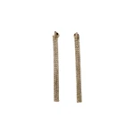 Brunello Cucinelli Sterling Silver cascade earrings in Gold | Earrings | Coveti