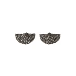 Brunello Cucinelli Sterling Silver earrings in Black | Earrings | Coveti