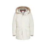 Brunello Cucinelli Stretch bonded nylon parka in Off-White | Jackets | Coveti