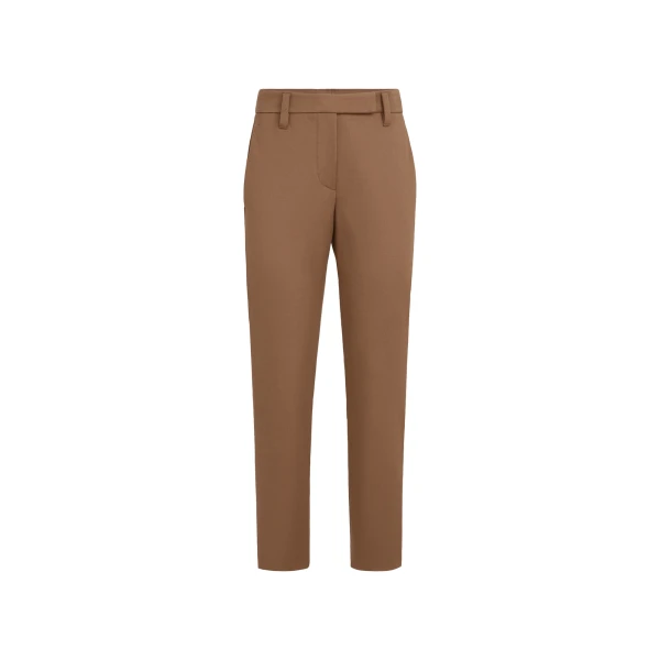 Stretch cotton cover trousers in Dattero