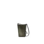 Brunello Cucinelli Suede BC Duo phone holder in Green | Phone Cases | Coveti