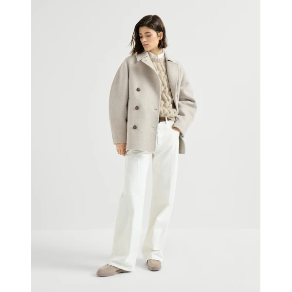 Suede Penny loafer in Light Grey - Image 6