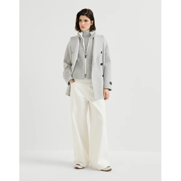 Suede and fabric runners in White - Image 6