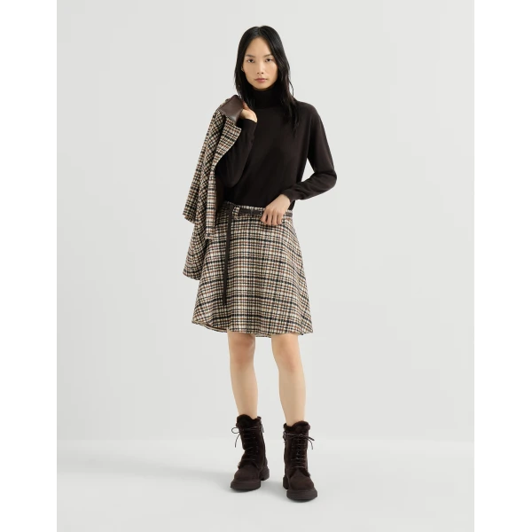 Suede and shearling boots in Pepper - Image 6