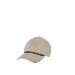 Brunello Cucinelli Suede baseball cap in Light Grey | Hats | Coveti