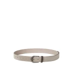 Brunello Cucinelli Suede belt in Light Grey | Belts | Coveti