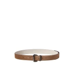 Brunello Cucinelli Suede belt with monili in Caramel | Belts | Coveti