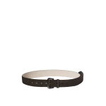 Brunello Cucinelli Suede belt with monili in Pepper | Belts | Coveti