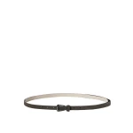 Brunello Cucinelli Suede belt with shiny loop in Pepper | Belts | Coveti