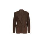 Brunello Cucinelli Suede blazer in Rust Brown