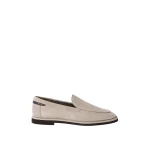 Brunello Cucinelli Suede loafers with monili in Light Grey