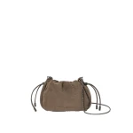 Brunello Cucinelli Suede mini Mellow Bucket bag in Light Brown