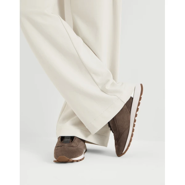 Suede runners in Pine Cone Brown - Image 5