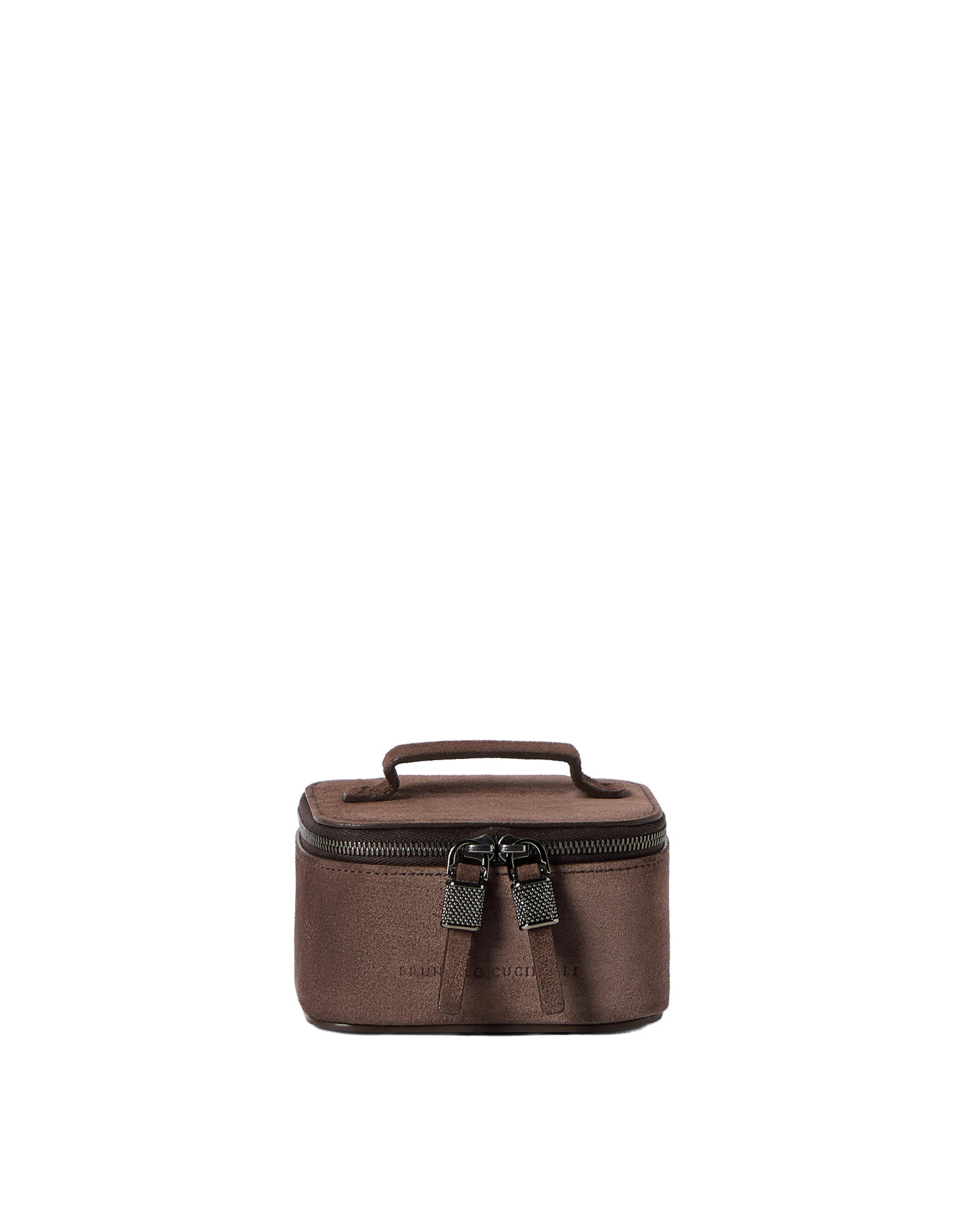 Brunello Cucinelli Suede small jewelry box in Cappuccino Brunello Cucinelli Suede small jewelry box in Cappuccino | Accessories | Coveti