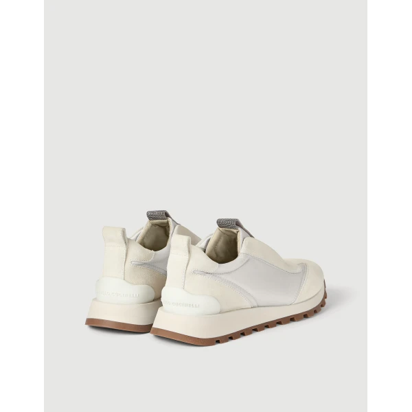 Suede sneakers with monili in White - Image 3
