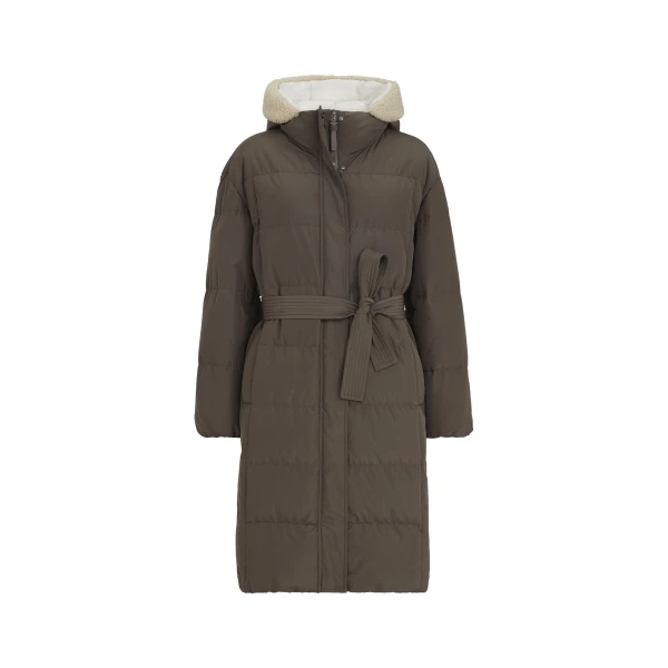 Brunello Cucinelli Taffeta down jacket in Brown