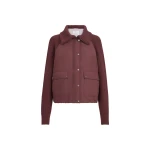 Brunello Cucinelli Taffeta down jacket in Burgundy
