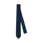 Brunello Cucinelli Textured silk tie in Navy Blue | Ties & Bow Ties | Coveti