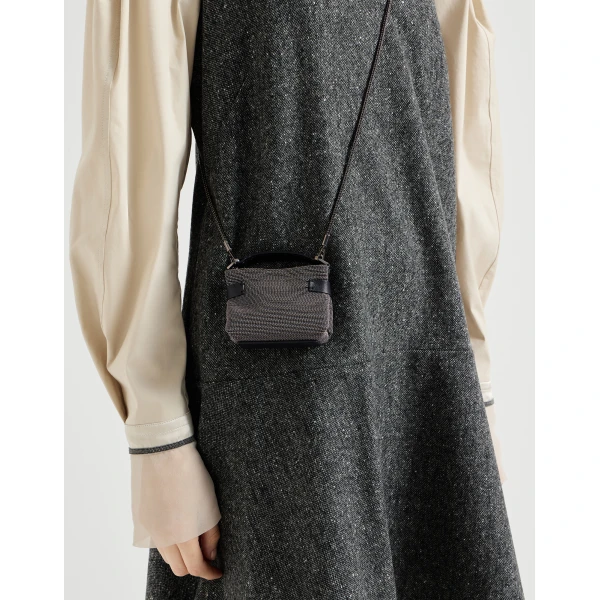 Top-Handle Essence micro bag in Anthracite - Image 4