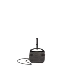 Brunello Cucinelli Top-Handle Essence micro bag in Anthracite