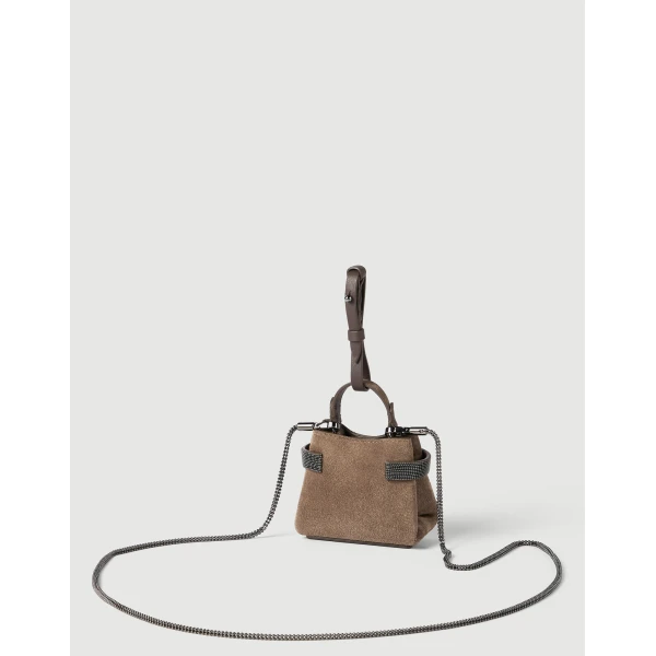 Top-Handle Essence micro bag in Bark - Image 2