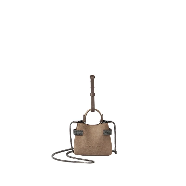 Top-Handle Essence micro bag in Bark
