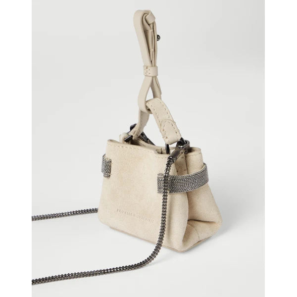 Top-Handle Essence micro bag in Ivory - Image 3