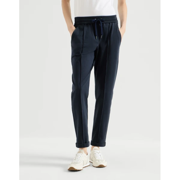 Track trousers with monili in Blue - Image 2