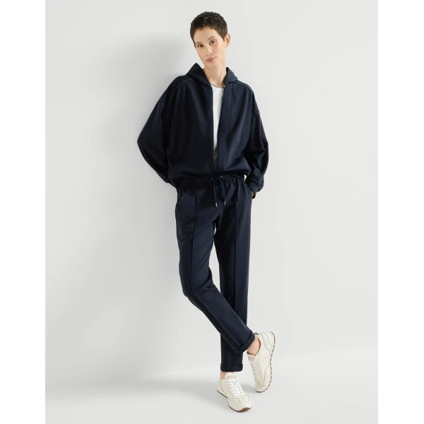 Track trousers with monili in Blue - Image 5