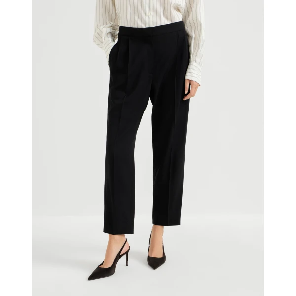 Tuxedo trousers in Black - Image 2