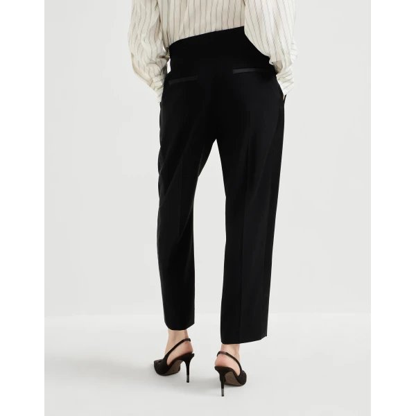 Tuxedo trousers in Black - Image 3