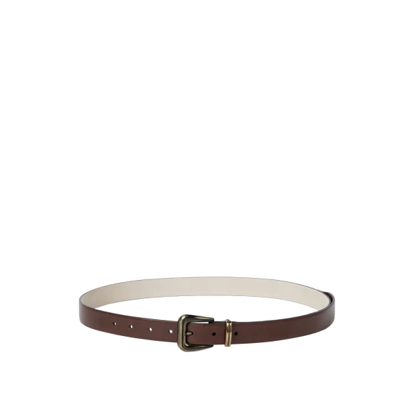 Vachetta belt with monili in Brown
