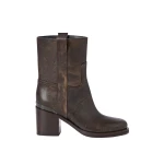 Brunello Cucinelli Vintage leather ankle boots in Rust Brown