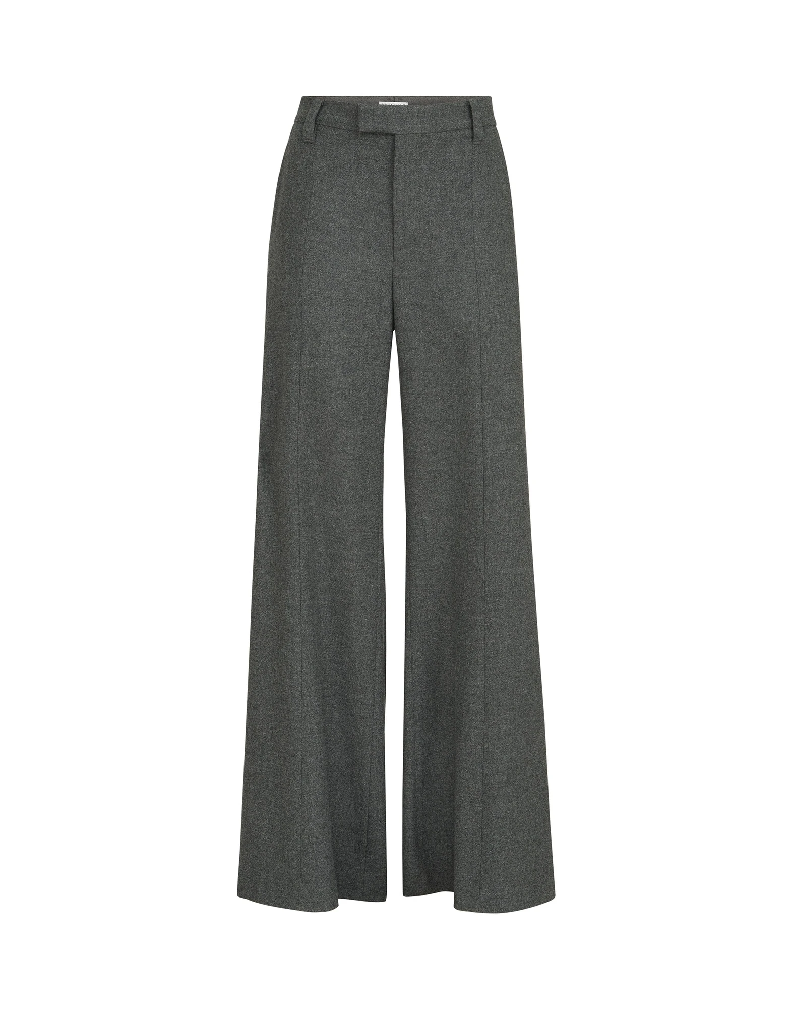 Brunello Cucinelli Wide flare trousers in Dark Grey Brunello Cucinelli