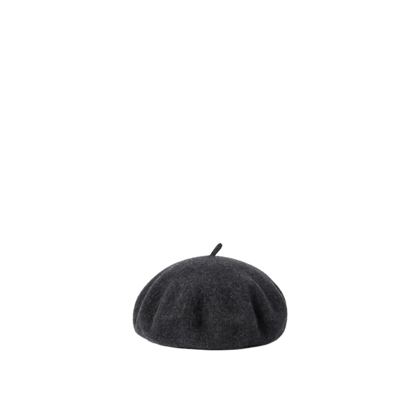 Brunello Cucinelli Wool beret in Lignite Grey | Hats | Coveti