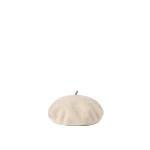 Brunello Cucinelli Wool beret in Pearl | Hats | Coveti