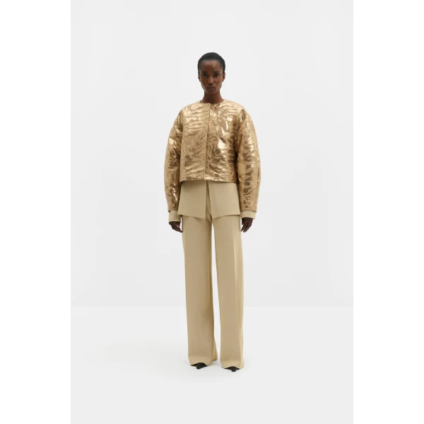 By Malina Abigail Jacket in Savannah Metallic | Jackets | Coveti