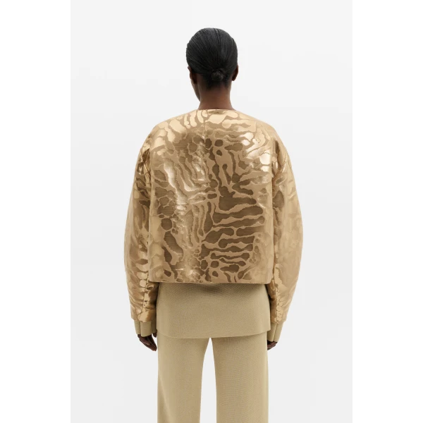 By Malina Abigail Jacket in Savannah Metallic | Jackets | Coveti