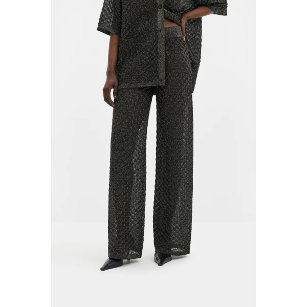 By Malina Alissa Pants in Black Metallic | Pants | Coveti