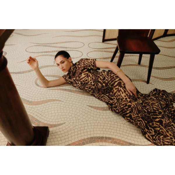 By Malina Alivia Maxi Dress in Savannah | Maxi Dresses | Coveti