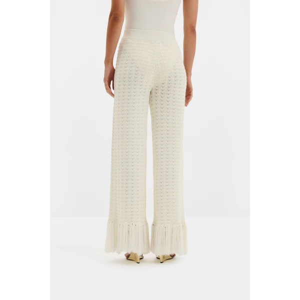 By Malina Alycia Pants in White | Wide leg pants | Coveti