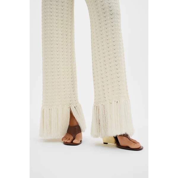 By Malina Alycia Pants in White | Wide leg pants | Coveti