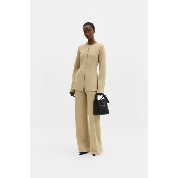 By Malina Ammie Pants in Pale Gold | Pants | Coveti