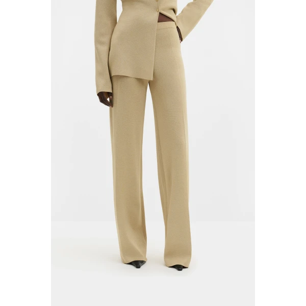 By Malina Ammie Pants in Pale Gold | Pants | Coveti