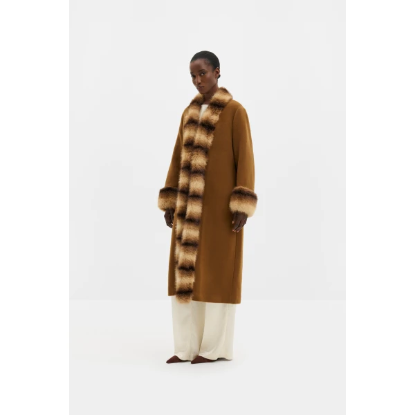 By Malina Anouk Yve Coat in Camel Anouk Yve | Coats | Coveti